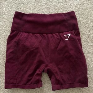 Gymshark Burgundy Athletic Shorts